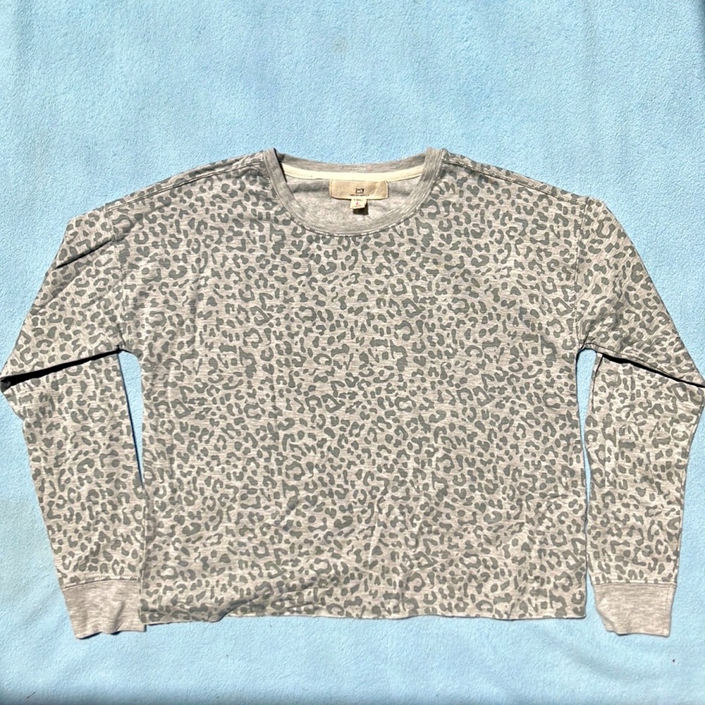 Leopard print long sleeve shirt